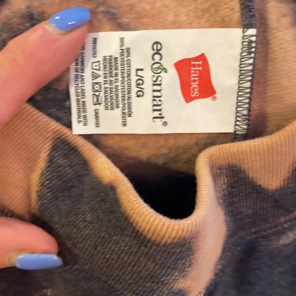 Size Large bleached tie dye sweatpants ooak - Picture 3 of 3